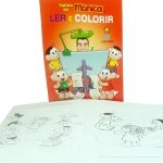Livro Ler e Colorir Turma da Mônica
