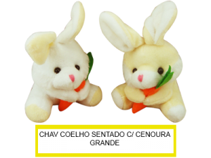 Chaveiro Coelho c/ Cenoura Grande