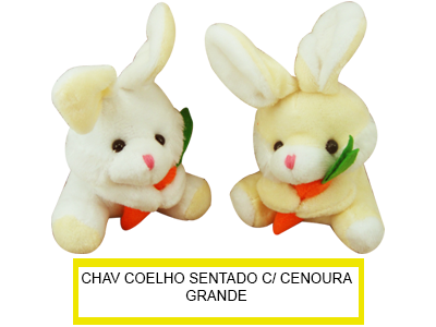 Chaveiro Coelho c/ Cenoura Grande