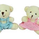 Chaveiro Urso Roupa Azul ou Rosa