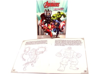 LivroMédioLereColorirVingadores4
