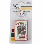 15179- Baralho (de Papel) c/ Dados 9x6x4cm 3por12