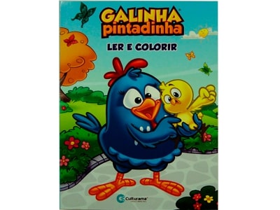 Livro Médio Ler e Colorir Galinha Pintadinha