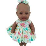 07421 – Boneca Bebe Bambolinha Negra 16x26x8,5cm
