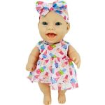 07414 – Boneca Bebe Bambolinha Branca 16x26x8,5cm