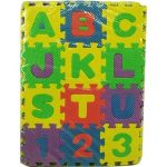 76960 – Tapete de encaixe Com Letras e Numeros C/36 peças pequeno 11,5x15x2cm