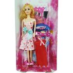 Boneca Anna Mell Party Girl com acessórios 31x21x4cm
