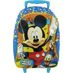 Mochila c/ Rodas Mickey Mouse 50x32x17cm