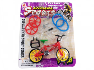 01404 – Bicicleta de Dedo c/ Acessórios – 17,5×21,7×4,5cm