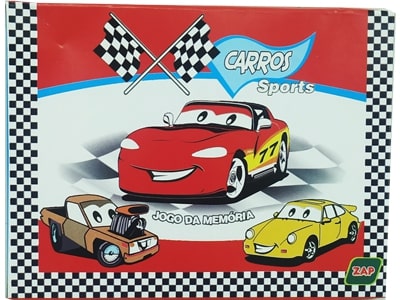 39797 – Jogo da memória Carros Sports Destak 12x9x2cm