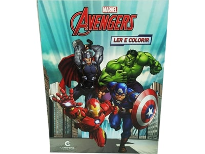 23441 – Livro Médio Ler e Colorir Marvel Sortidos 27x20cm