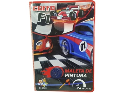 Maleta de Pintura Carro F1 C/24 Peças 12x17x2 cm